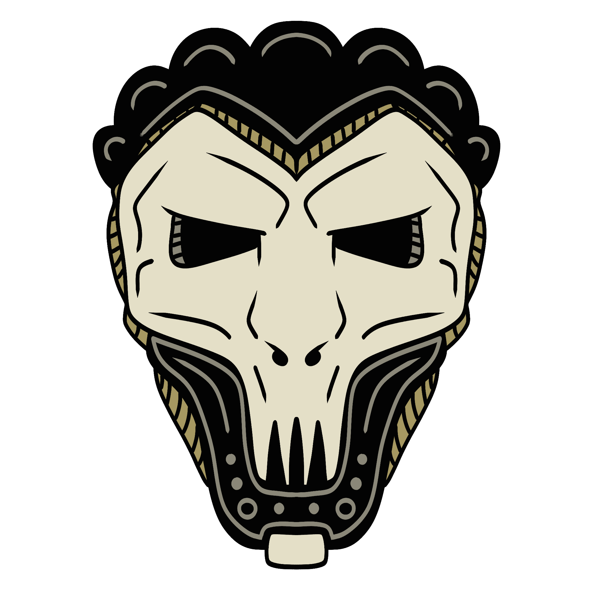 Hockey Skull Mask | Die-Cut Sticker