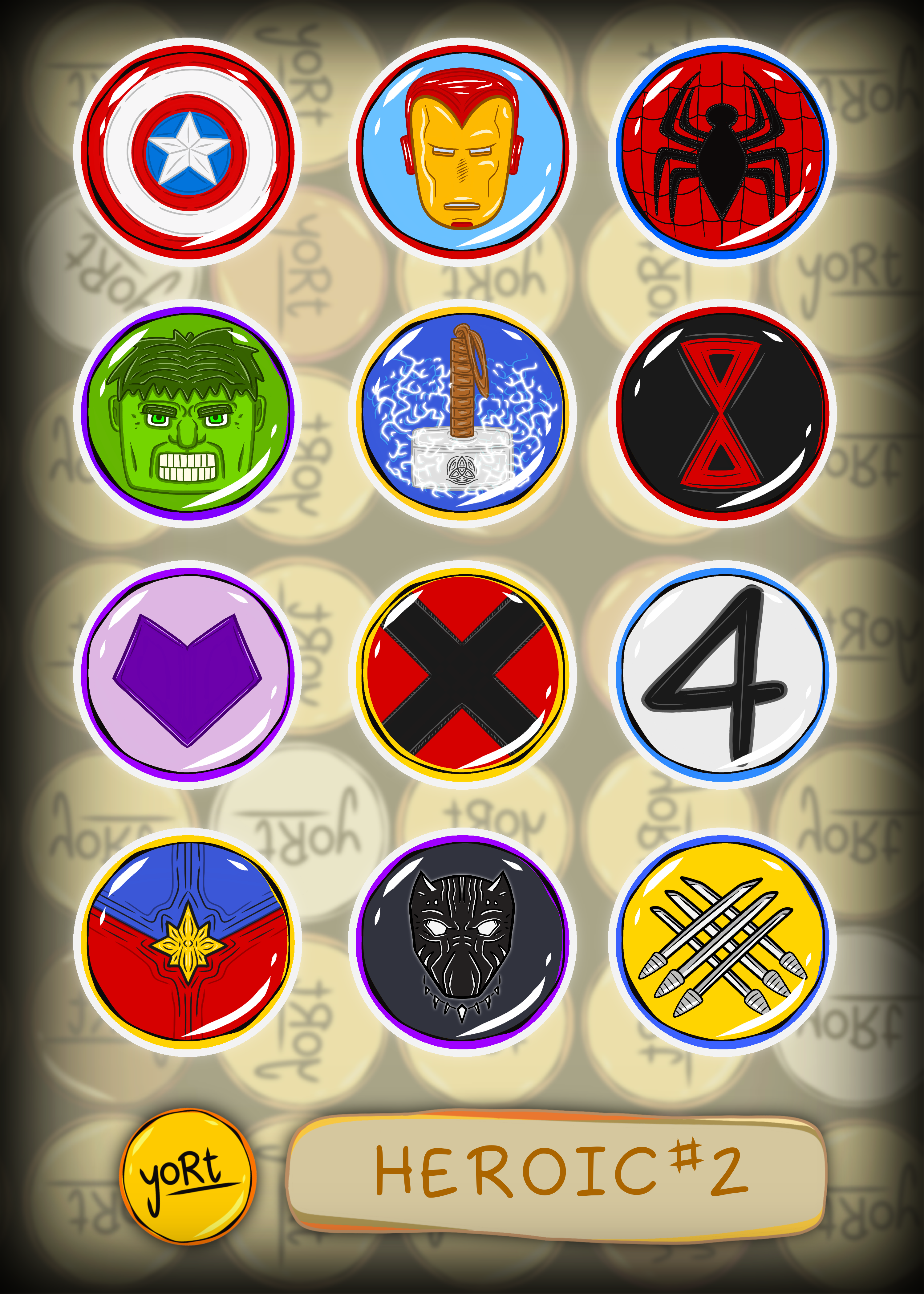 Heroic #2 | Sticker Sheet