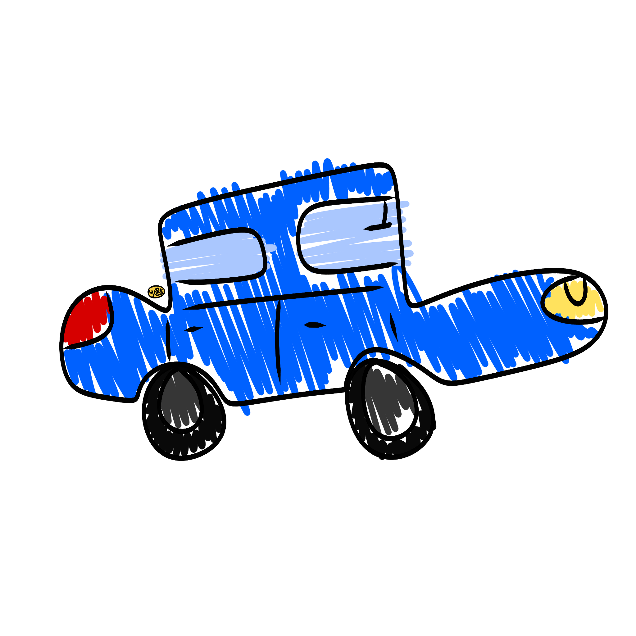 Crude Car | die-Cut Sticker