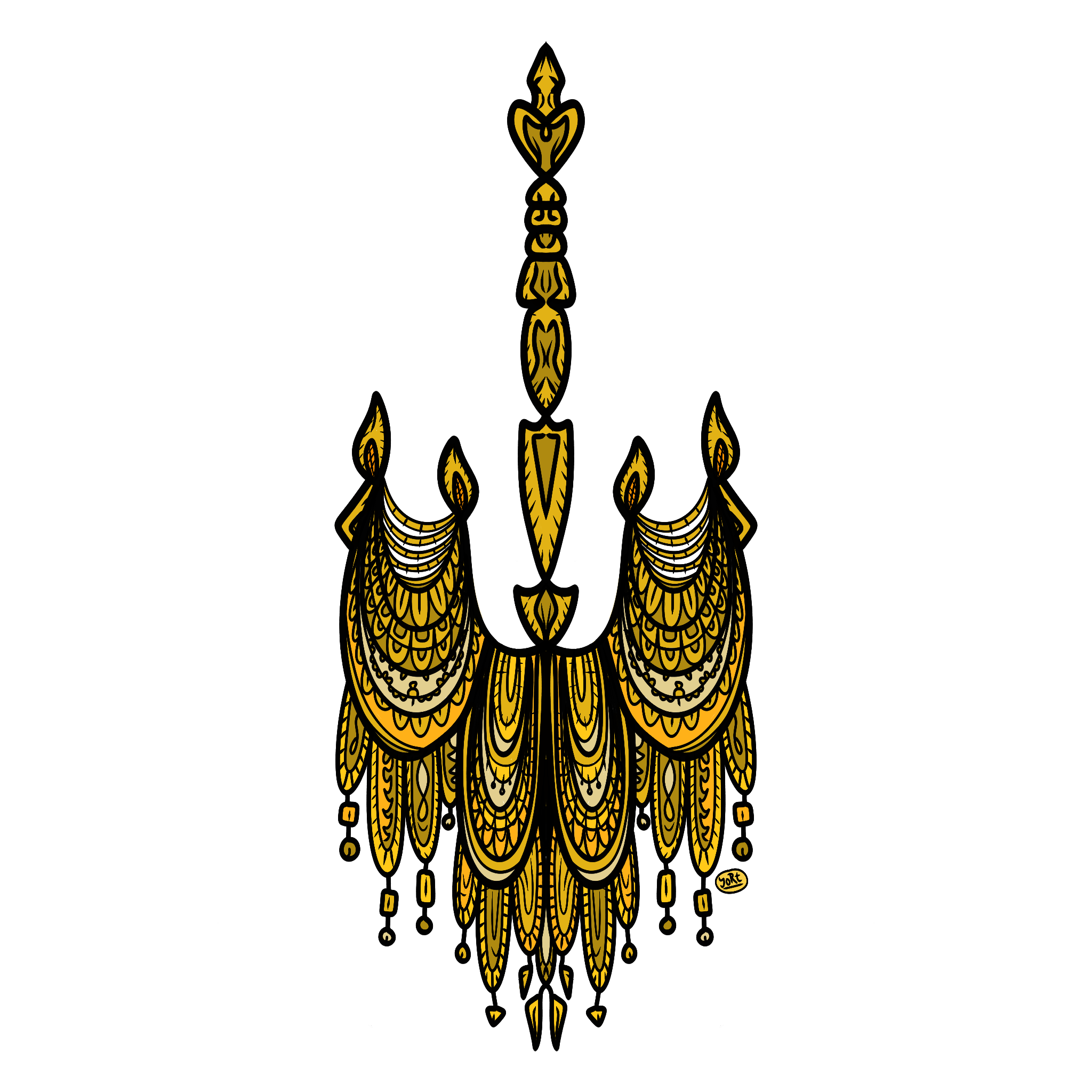 Gold Chandelier